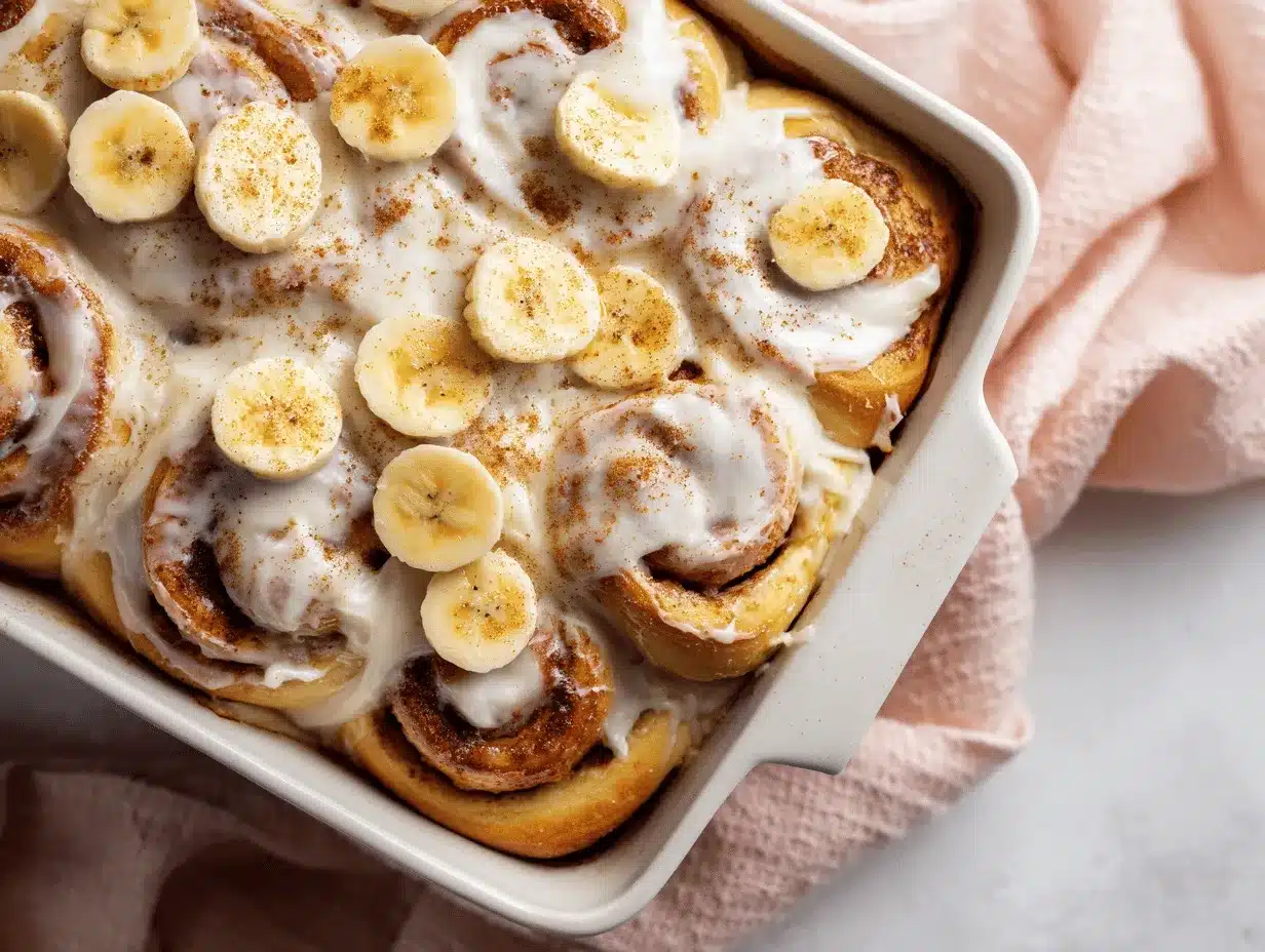 banana bread cinnamon rolls preparation steps