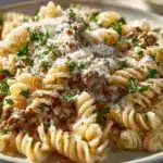beef and rotini pasta - featured image