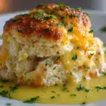 crab stuffed Cheddar Bay biscuits - featured image