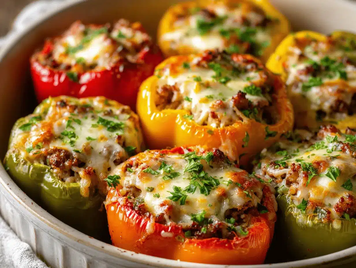 easy stuffed bell peppers preparation steps