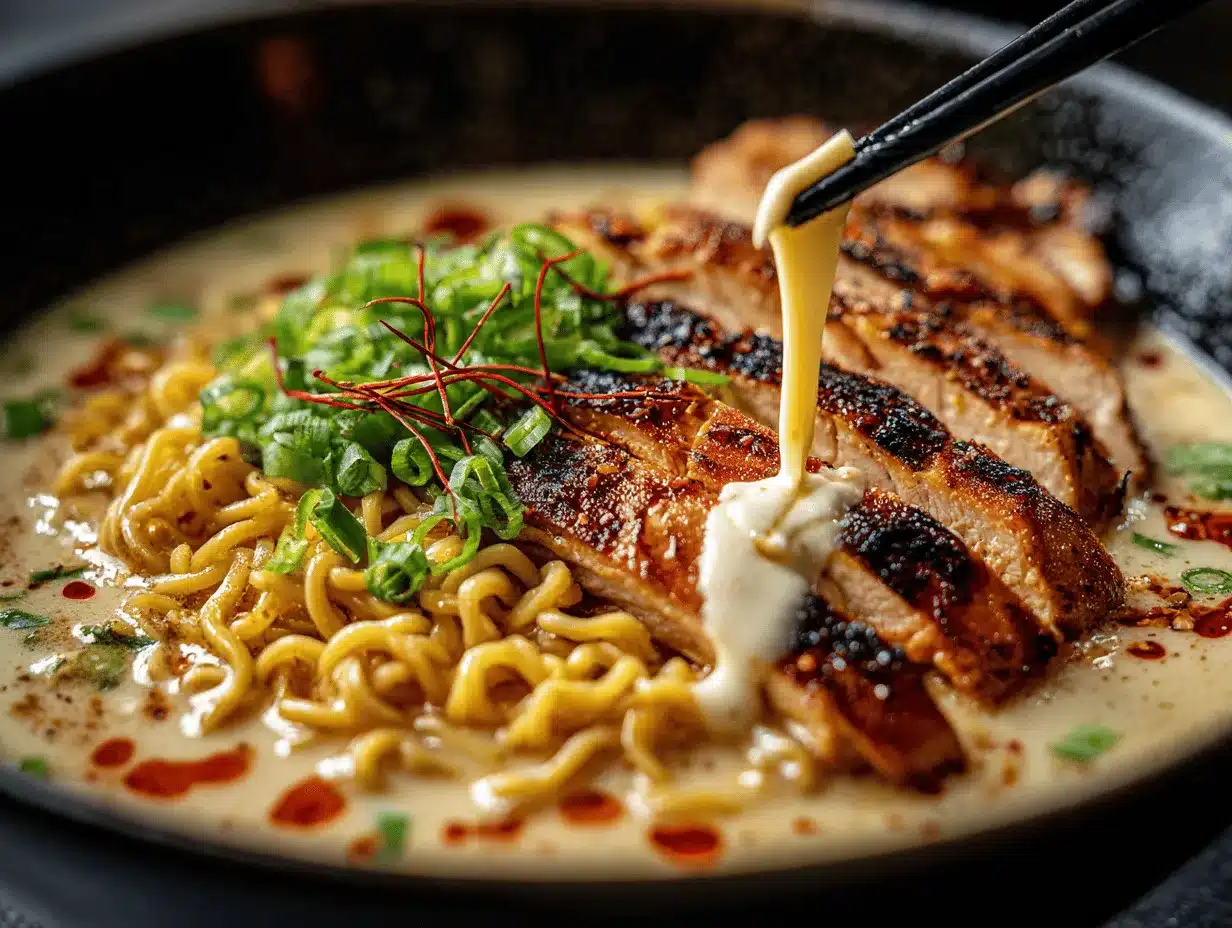 fiery chicken ramen preparation steps