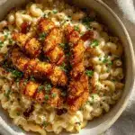 honey pepper chicken mac and cheese - featured image