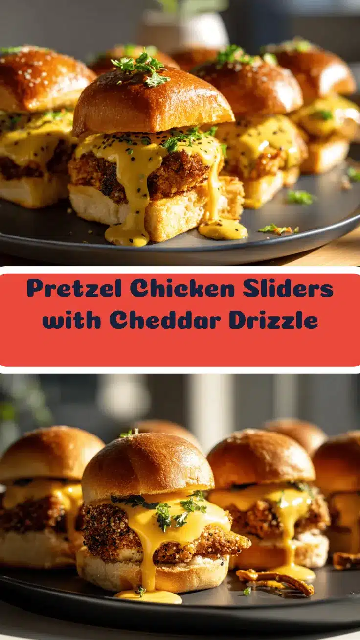 pretzel-crusted chicken sliders recipe