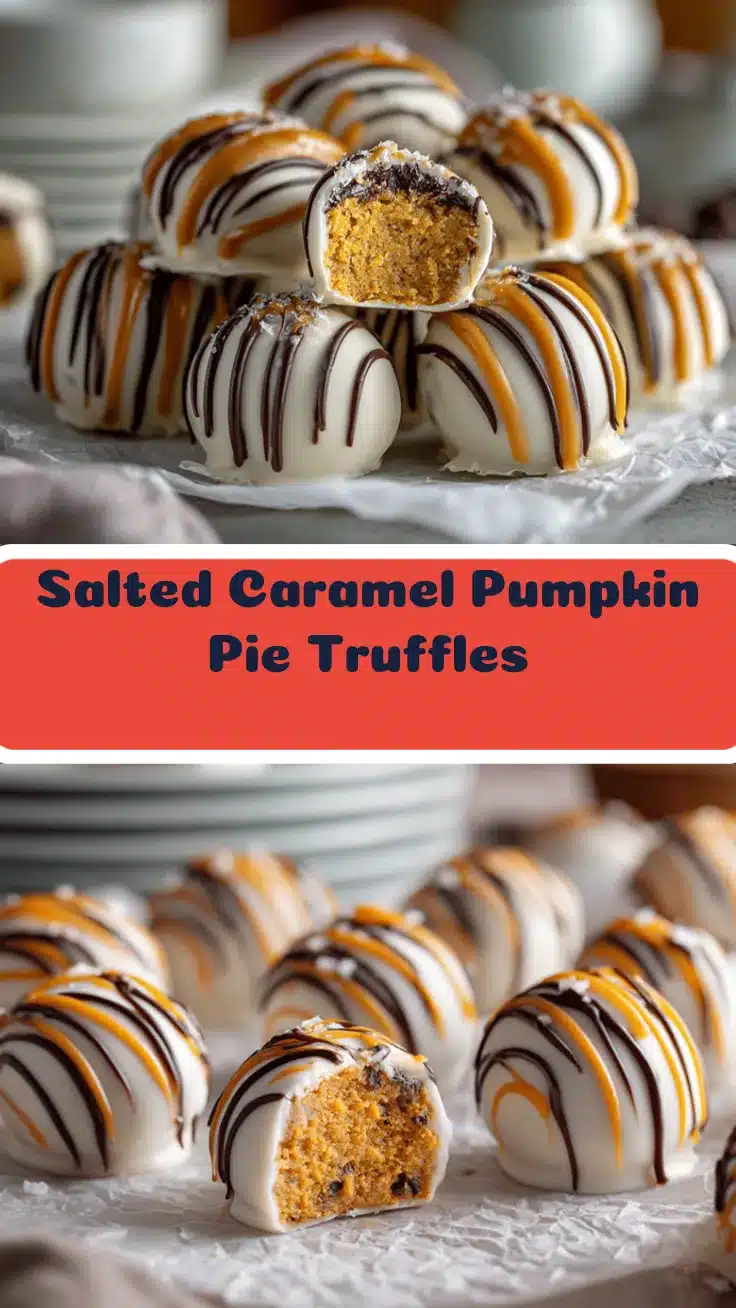 Salted Caramel Pumpkin Pie Truffles recipe