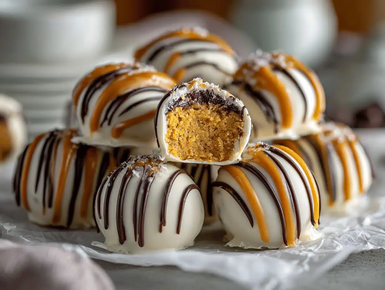 Salted Caramel Pumpkin Pie Truffles - featured image