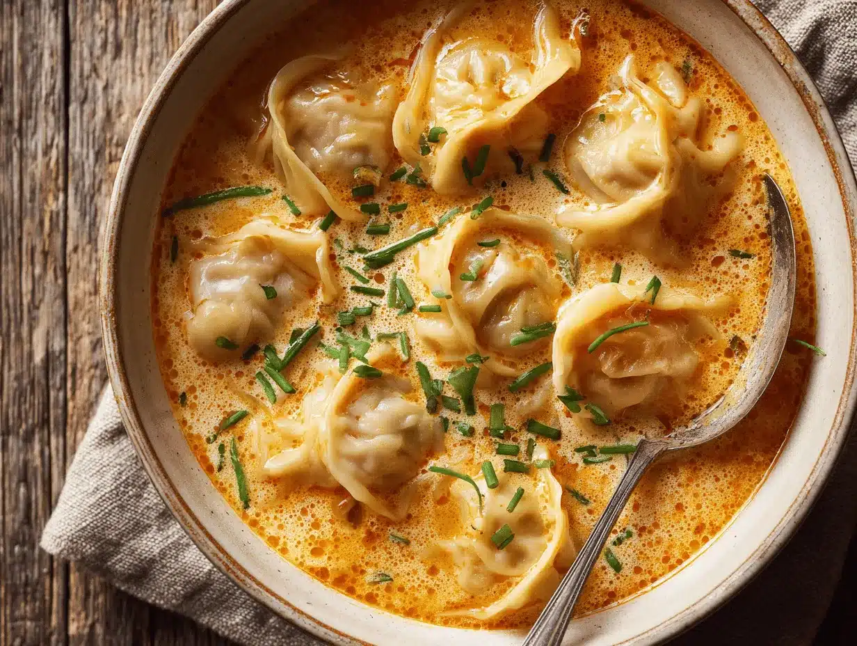 Thai coconut curry dumpling soup preparation steps
